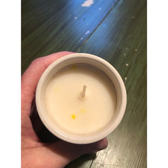 Sand + Fog NEW Winter Pine 4oz Candle in Jingle Bells Ceramic Jar - Picture 2 of 3